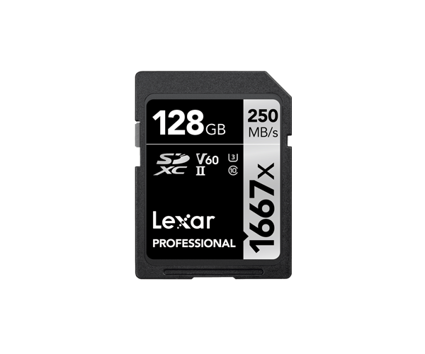 Lexar® 128GB Professional 1667x SDXC™ UHS-II Card