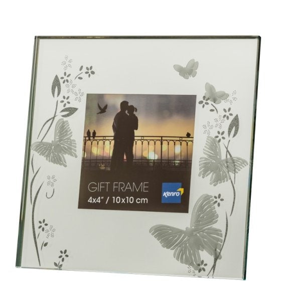 Solitaire Butterfly Mirror Frame for 4x4"