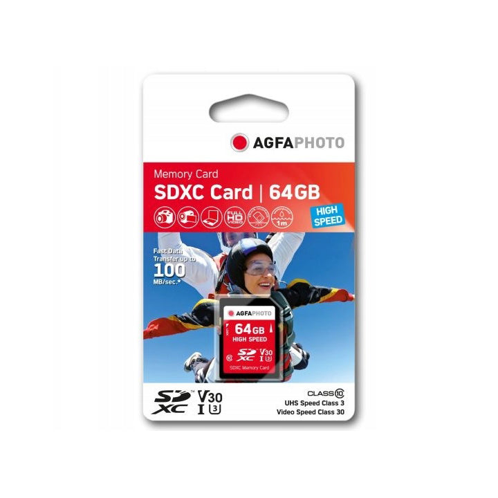 Agfaphoto 64Gb SDXC Class 10 Memory Card